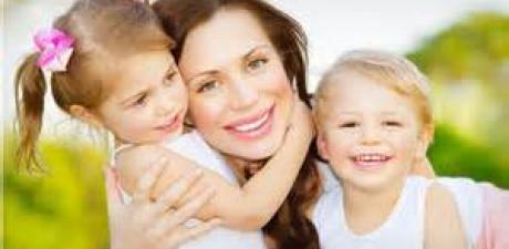 Moeder en kinderen